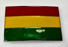 Reggae Flag Rasta Bob Marley Rastafarian Country Culture Patriotic Belt Buckle