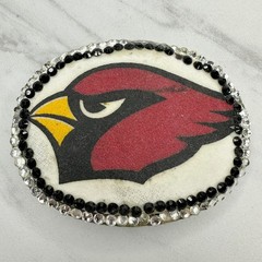 Arizona Cardinals Rhinestone Belt Buckle NFL Football Team Logo – 3.67&Prime;