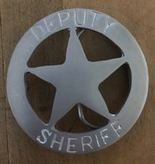 LAWMAN STAR SHERIFF BADGE BELT BUCKLE NEW