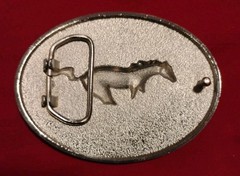 1pcs Mustang Car Belt Buckle Metal Suit 4cm Belt Width 11x8cm
