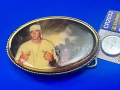 Slim Shady Eminem Led Multi Color Light Flashing Belt Buckle W/ Fresh Battery!