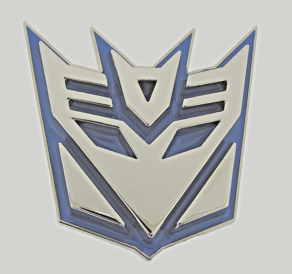 Transformers Belt Buckle Decepticon Blue Metal Hasbro Original Cosplay Halloween