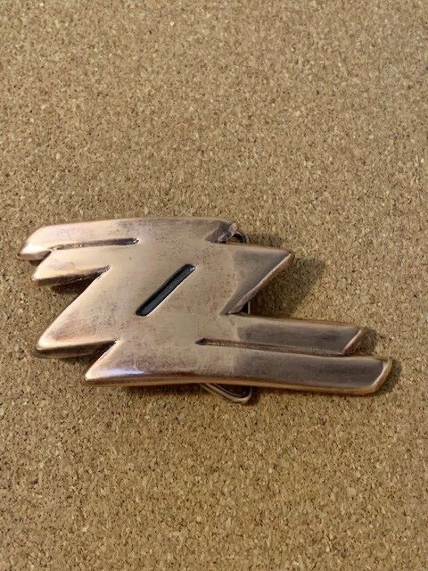 ZZ Top Belt Buckle Key Chain Metal Strong Sturdy Copper