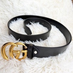 GUCCI Pre-Owned Belt Interlocking Gg Big Logo Black