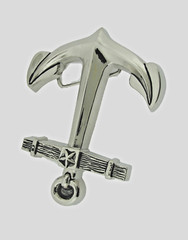 Anchor Belt Buckles New Men Women Fashion Logo Silver Chrome Rock Rebel Western