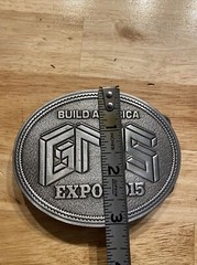 Build America Belt Buckle Metal Union Collector GIFT Construction Labor 4 INCH