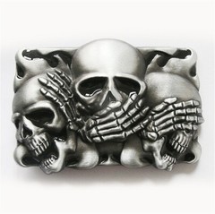 Tattoo Skull Country Music Guitar Belt Buckle Mix Styles Choice also Stock in US