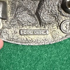 Vintage C&J Inc Colorado Buck Belt Buckle