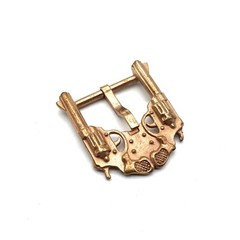 36mm Gun Design Buckle Western Exclusive Leather Belt Buckle For Cowboy