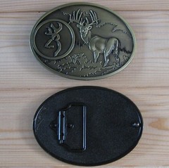 Browning hunting deer buck belt buckle (choice designs)