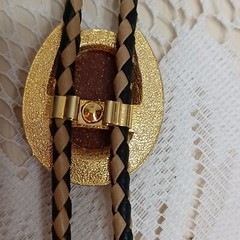 Goldstone Belt Buckle & Bola
