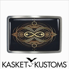 Infinity Belt Buckle – Ornate Symbol BoHo Handmade Belt Buckle – 649