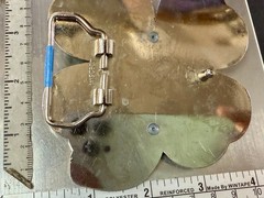 Lucky Four Leaf Clover Shamrock Green Silver Novelty Bottle Opener & Belt Buckle