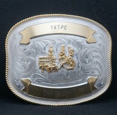 WD15173 VINTAGE 2008 **YVTPC YOUTH** TEAM PENNING TROPHY STYLE RODEO BELT BUCKLE