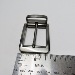 Mens Replacement Belt Buckle Gunmetal Single Prong Fits 1.5 Inch Belt