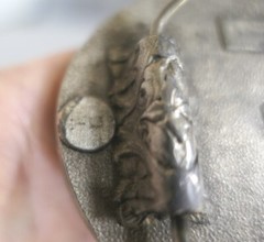 1981 Bergamot USA Great Seal « I&rsquo;m Proud To Be An American » Pewter Belt Buckle