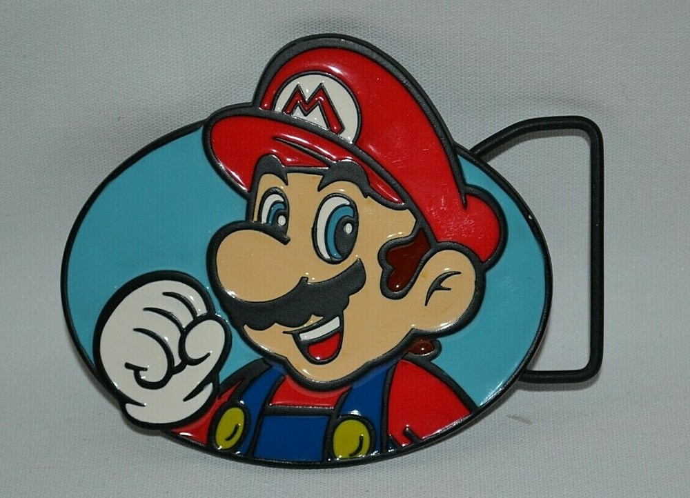 Nintendo Super Mario Bro&rsquo;s Belt Buckle Enamel HQ 2010