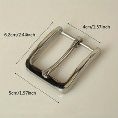 5x Replacement Solid Stainless Steel Single Prong Belt Buckle 4cm Width Quality