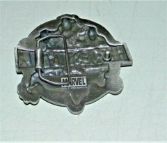 2009 MARVEL Comic HEROES VS VILLAINS Brass BELT BUCKLE Nickel Silver Color E.C.