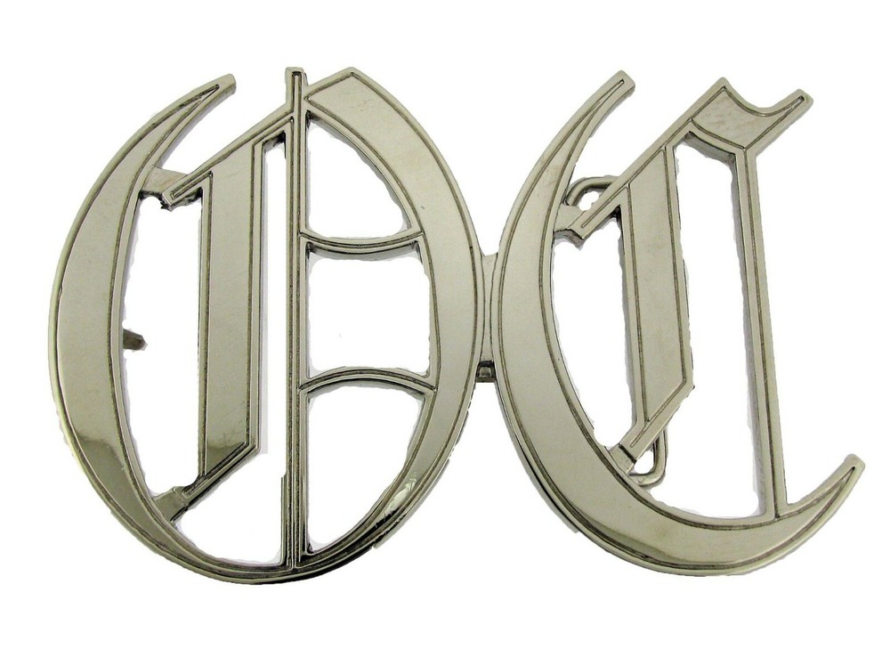 New Men Women Initial O C Orange County CA Belt Buckle Old School Style English