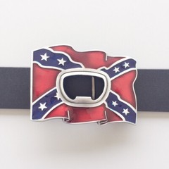 Vintage Style Red Enamel Bottle Opener Belt Buckle also Stock in US