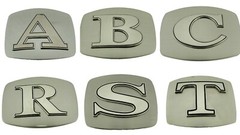 Initial Letter A to Z Gold Silver Metal Mens Belt Buckle Western Rodeo Cowboy