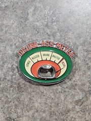 Drunk Ass Meter Bottle Opener Belt Buckle Novelty Irish Drinking Gag Gift