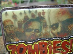 ZOMBIES walking dead glossy faces w dental teeth needs BELT BUCKLE Zomby Zombie