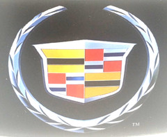 Cadillac Crest Wreath Logo Belt Buckle GM Licensed Metal 1990-2010 Promo 2&Prime; x 4&Prime;