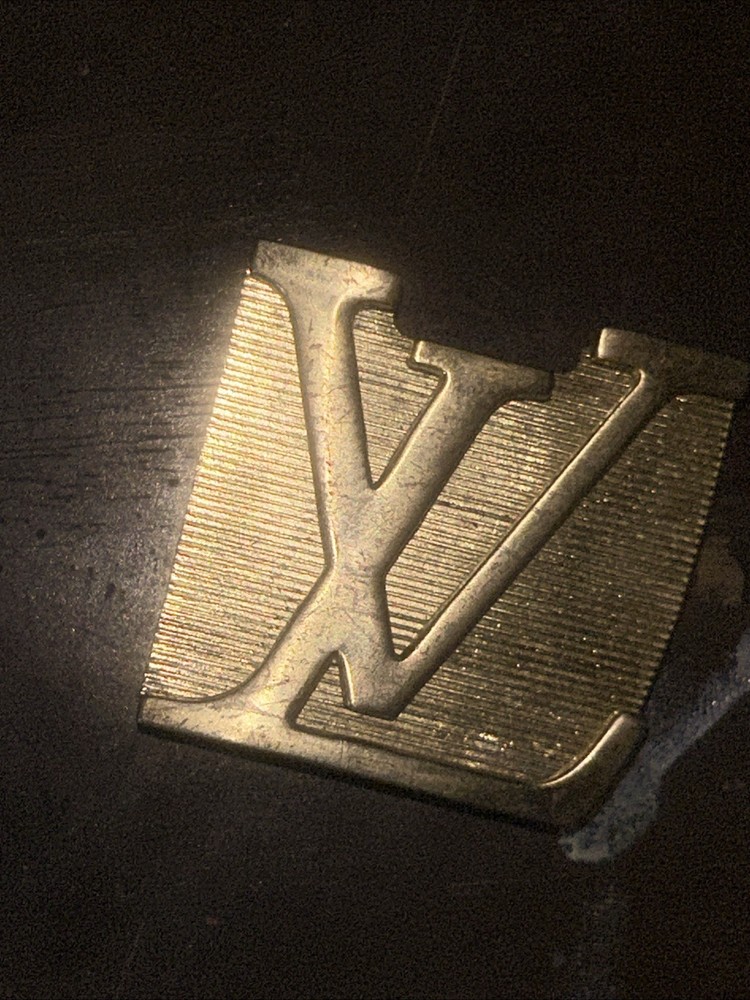 Louis Vuitton Logo LV Initials Belt Buckle Gold Tone