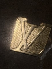 Louis Vuitton Logo LV Initials Belt Buckle Gold Tone