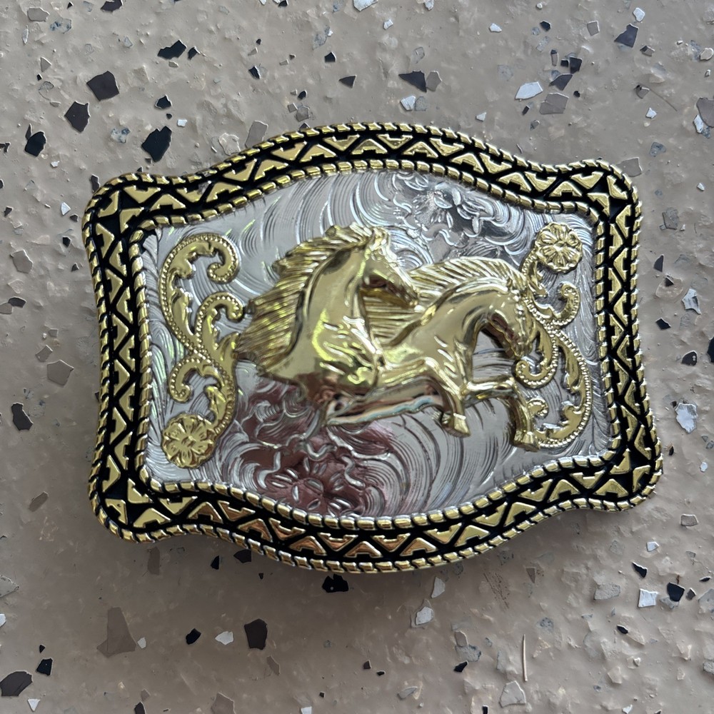 Rock Bull Ride Rodeo Long Huge Big Cowboy Texas Western Shine Belt Buckle
