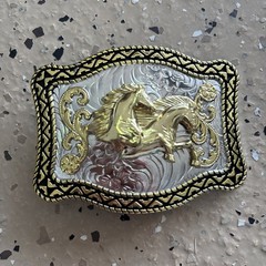 Rock Bull Ride Rodeo Long Huge Big Cowboy Texas Western Shine Belt Buckle