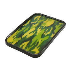 Men Women Black Metal Fashion Belt Buckle Army Green Camouflage Jeans Pant Style