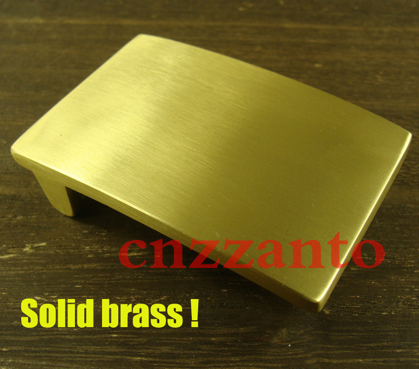 Solid Brass Belt Buckles rectangle plain Plate Classical for 38mm belt Z154B