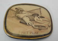 Belt Buckle Tennis Themed Humorous Belt Fits 1.5&Prime; Width Belt