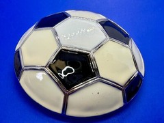 Soccer Foot Ball Large Figural Black & White Ultimate Sport Fan Gift Belt Buckle