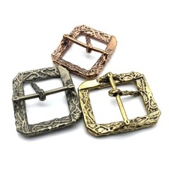 Bark pattern Copper Cast Buckle Durable Belt Buckle Leather Bag Fastener Buckle