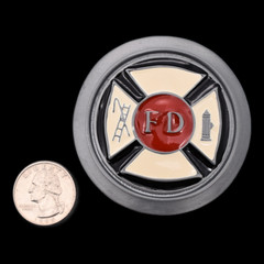 Fire Department Badge Belt Buckle (New Old Stock)