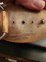 Rare Vintage King Baby Studios Brass Belt Buckle From 2006 203 grams