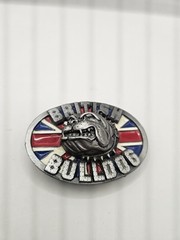 British Bulldog Union Jack Belt Buckle UK Biker England Great Britain