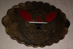 Vintage Chevrolet Salutes America BELT BUCKLE USA Bicentennial Olympics 1970&rsquo;s