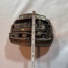 Great American Buckle Co ES&NA Railway Train Belt Buckle Mens Limited Ed Brass