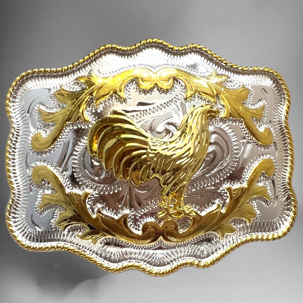Rooster Western Rodeo Cowboy Style Belt Buckle Hebilla Vaquera Con Gallo