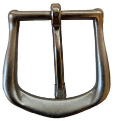 Solid Brass Belt Buckle – 1.25&Prime;- Nickel Matte Finish