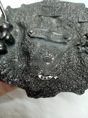 Vtg. Great American Products Pewter 3 Wolves Belt Buckle. Intricate. Heavy