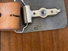 Vintage Western Tooled Leather Belt GENTLEMAN JIMS BILLIARD PARLOR , MN Buckle