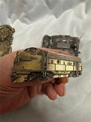 Vintage Train Belt Buckle Lot of Three Buckles, Railroad