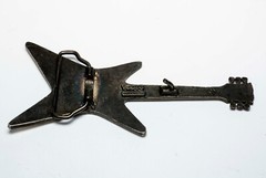 Vintage Electric Guitar Belt Buckle Music Instrument Buckle Veece