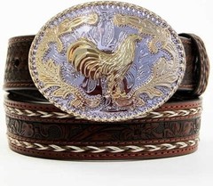 Chicken Rooster Western Rodeo Gold Tone Design Fashion Cowboy Belt Buckle